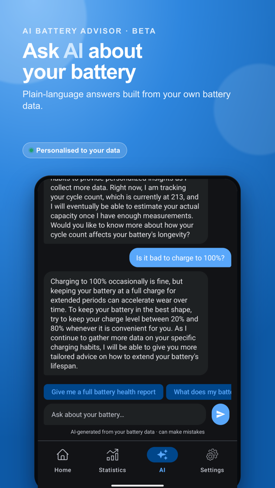 Volt — AI battery advisor